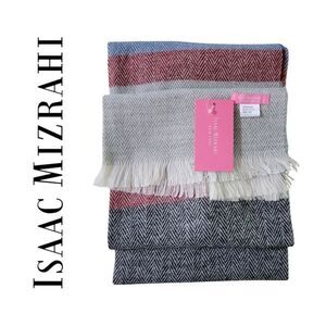 Isaac Mizrahi Herr Blanket Scarf • Antique White • NWT